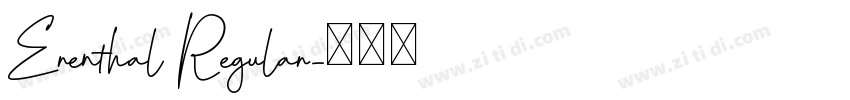 Erenthal Regular字体转换